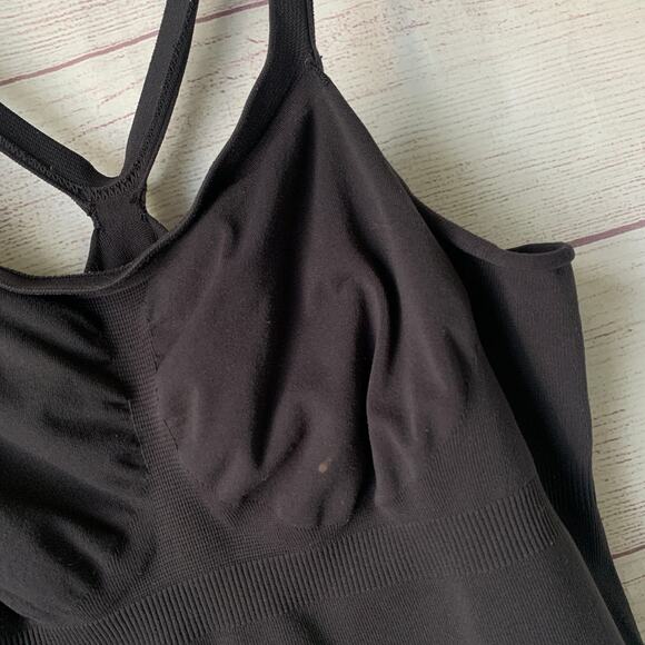 Black Stretchy Fitted Tank Top Shapewear - Picture 8 of 14